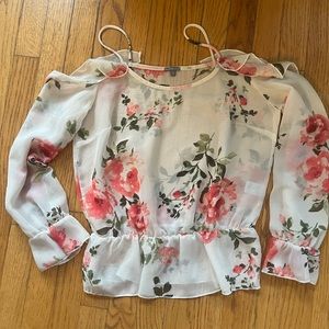 Charlotte Russe Sheer Women’s top. Size Small